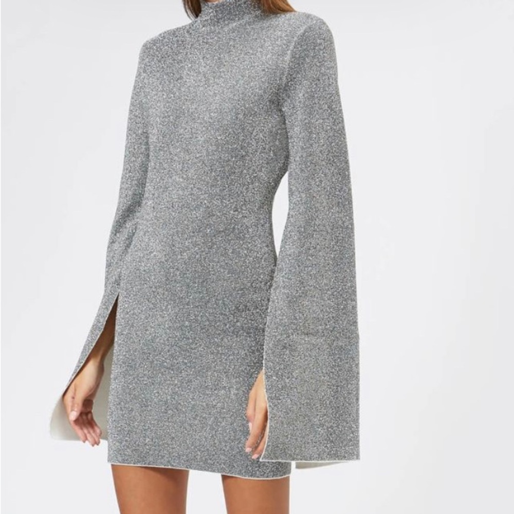 Solace London Alula Dress Silver